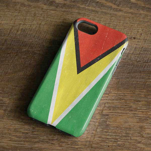 Guyana Flag Distressed iPhone 8 Pro Case